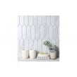 Traces Statuario Mosaic 4.8cm x 19.5cm Wall & Floor Tile