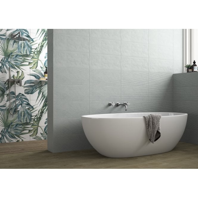 Italian Design Trame Neve Line 25cm x 60cm Wall Tile