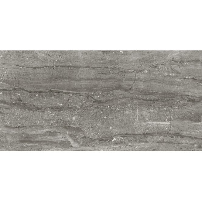 Travertino Dark Grey 25cm x 50cm Wall Tile
