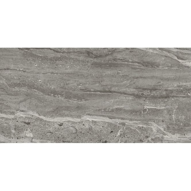 Travertino Dark Grey 25cm x 50cm Wall Tile