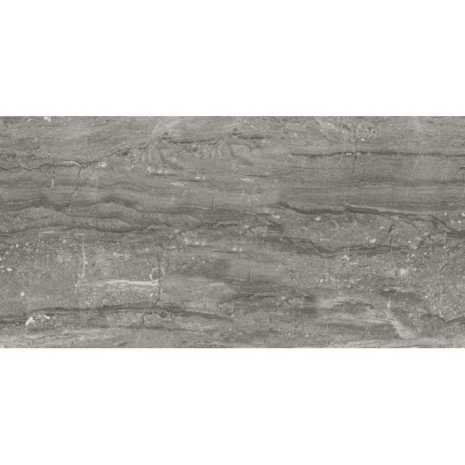 Travertino Dark Grey 25cm x 50cm Wall Tile