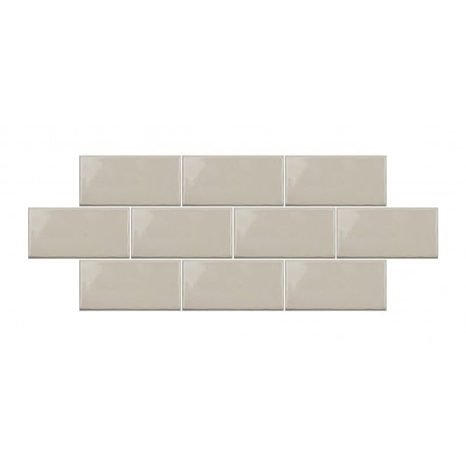 Cotswold Stone Glossy 12.5cm x 25cm Wall Tile