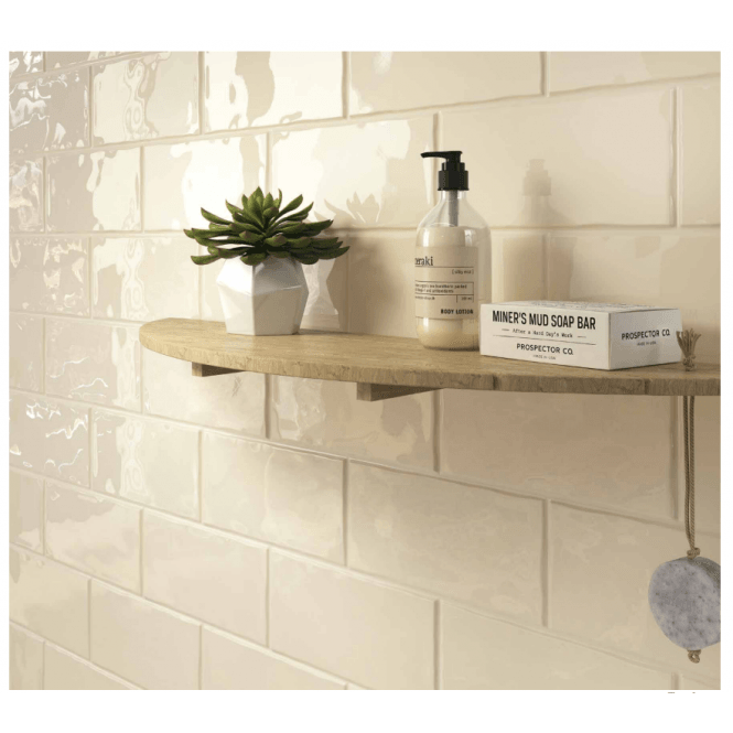 Cotswold Stone Glossy 12.5cm x 25cm Wall Tile