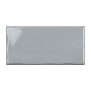 Trendy Grey Glossy 12.5cm x 25cm Wall Tile