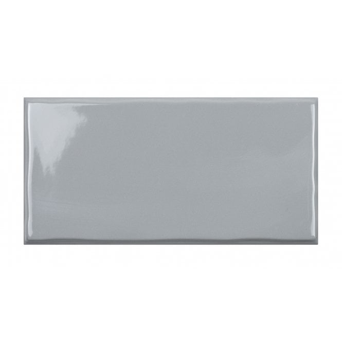 Trendy Grey Glossy 12.5cm x 25cm Wall Tile
