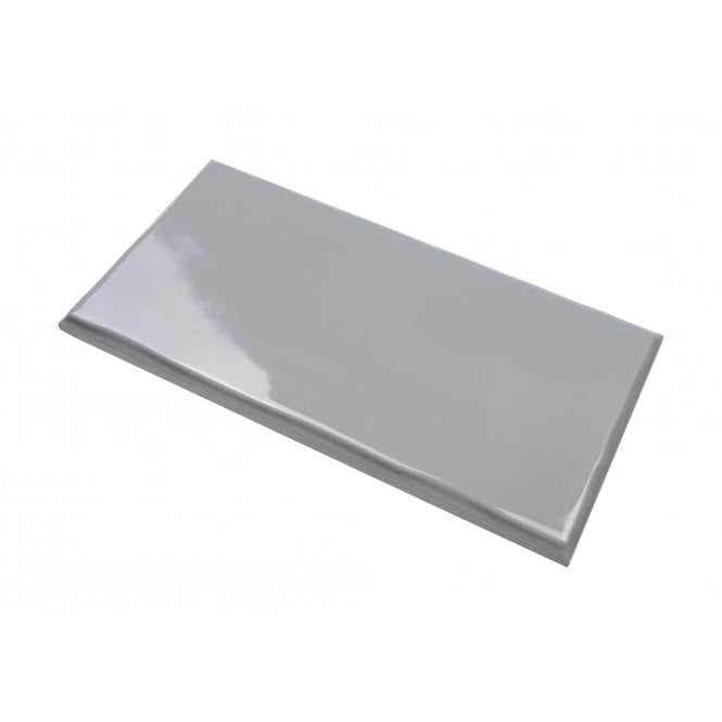 Trendy Grey Glossy 12.5cm x 25cm Wall Tile