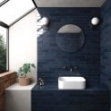 Equipe Tribeca Blue Note 6cm x 24.6cm Wall Tile