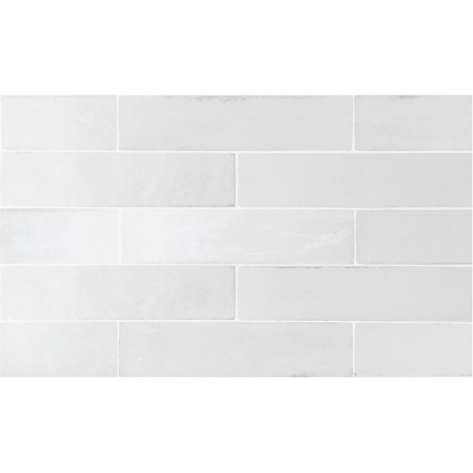 Equipe Tribeca Gypsum White 6cm x 24.6cm Wall Tile