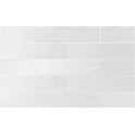 Equipe Tribeca Gypsum White 6cm x 24.6cm Wall Tile