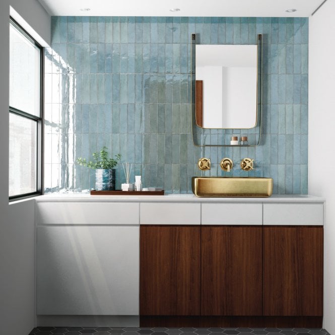 Equipe Tribeca Watercolour 6cm x 24.6cm Wall Tile