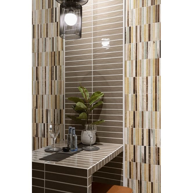 Tropic Mix Kit Kat 15cm x 30cm Wall Tile