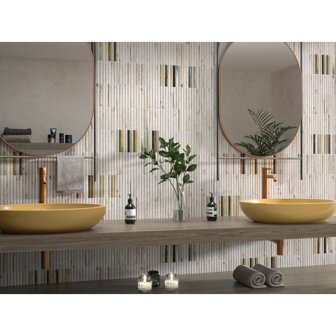 Tropic Mix Kit Kat 15cm x 30cm Wall Tile