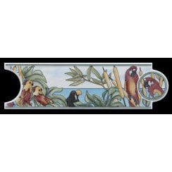 Heckstream Tropical Bird 5cm x 20cm Border Tile