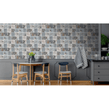 Tropical Tiles Blue Wallpaper