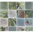 Tropical Tiles Green Wallpaper