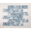 Tropicana Blue Leaf 30cm x 30cm Mosaic Tile