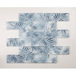 Tropicana Blue Leaf 30cm x 30cm Mosaic Tile