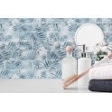 Tropicana Blue Leaf 30cm x 30cm Mosaic Tile
