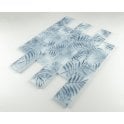 Tropicana Blue Leaf 30cm x 30cm Mosaic Tile