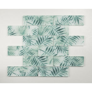 Tropicana Green Leaf 30cm x 30cm Mosaic Tile