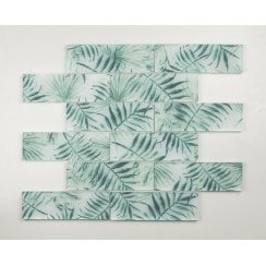 Tropicana Green Leaf 30cm x 30cm Mosaic Tile