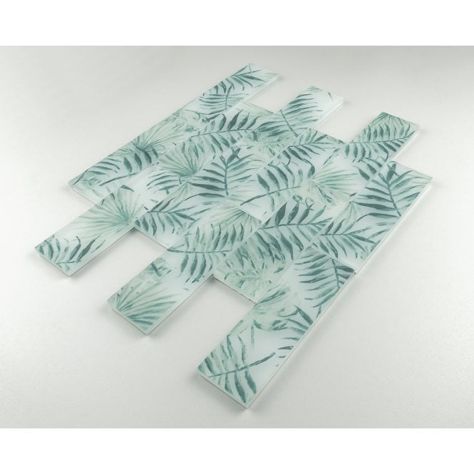 Tropicana Green Leaf 30cm x 30cm Mosaic Tile