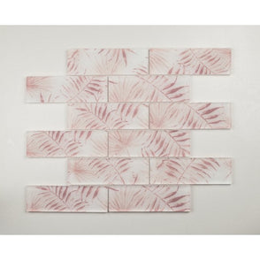 Tropicana Rose Leaf 30cm x 30cm Mosaic Tile