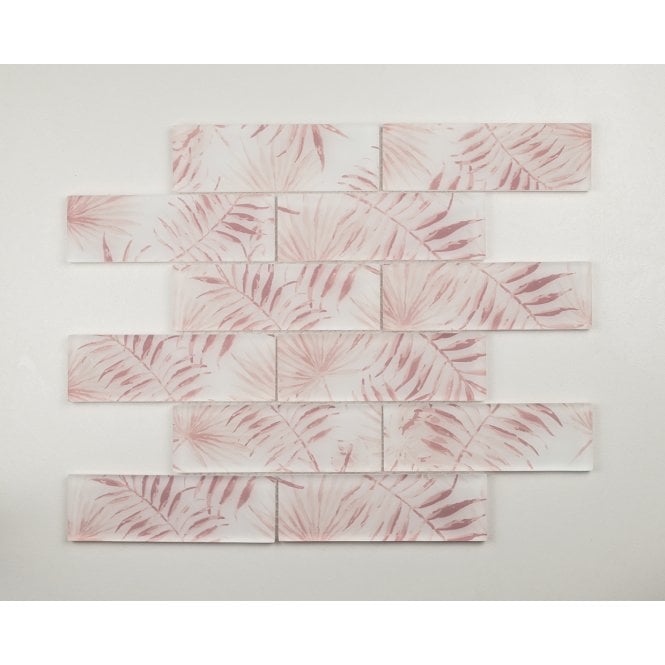 Tropicana Rose Leaf 30cm x 30cm Mosaic Tile