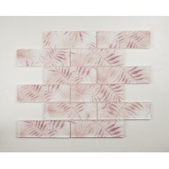 Tropicana Rose Leaf 30cm x 30cm Mosaic Tile