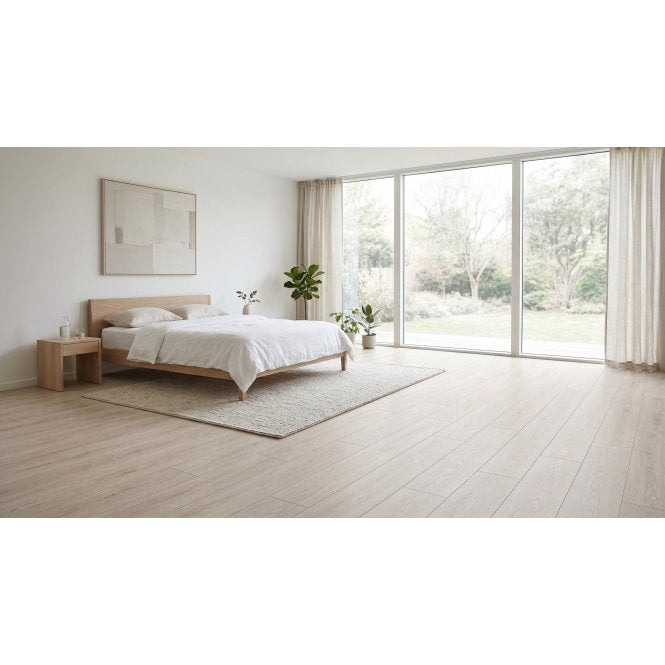Tudor Ash Laminate 19.7cm x 121.8cm x 8mm (2.4 Sq/M Per Pack)