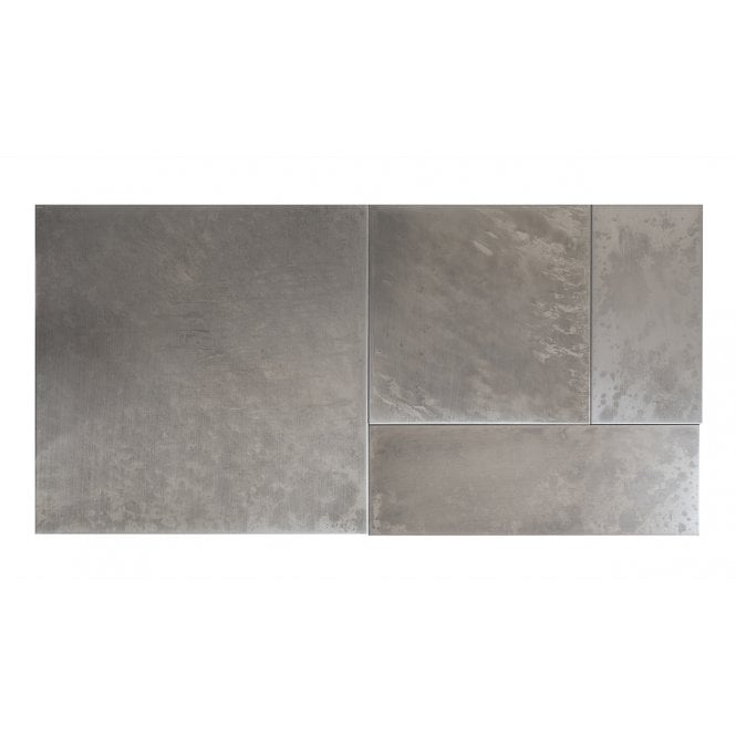 Tungsten Grey Modular Peel & Stick 4 Panel Tile Set