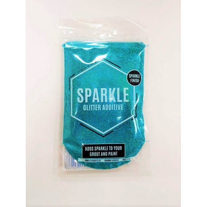 Turquoise Sparkle Glitter Additive for Grout and Paint 100g