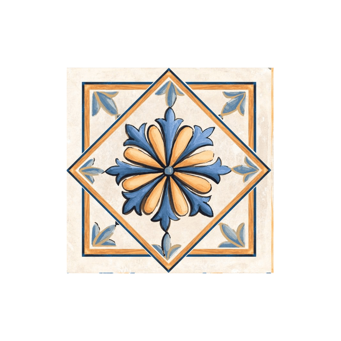 Tuscany Glotto Deco Mix 20.3cm x 20.3cm Wall & Floor Tile