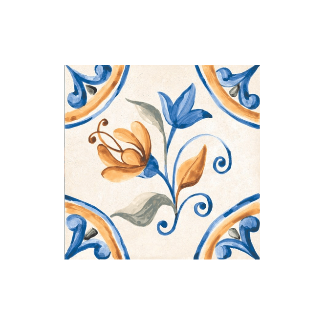 Tuscany Glotto Deco Mix 20.3cm x 20.3cm Wall & Floor Tile