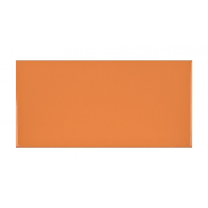 Underground Gloss Orange 10cm x 20cm Wall Tile