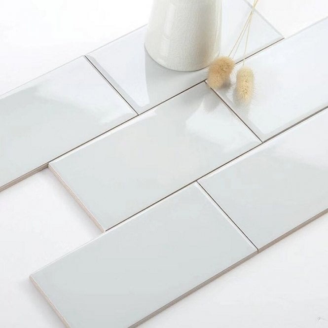 Underground Gloss White 10cm x 20cm Wall Tile