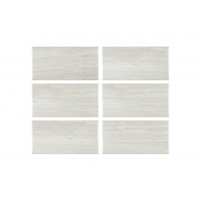 Underground Stone Effect Blanco 7.5cm x 15cm Wall Tile