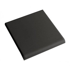 Unglazed Black Bull Nose Quarry 9.6cm x 9.6cm Floor Tile