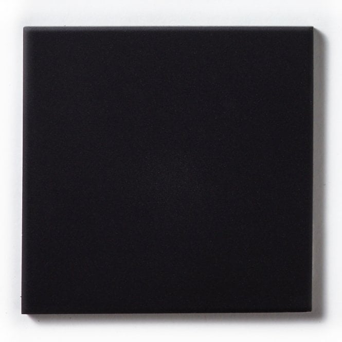 Unglazed Black Quarry 14.6cm x 14.6cm Floor Tile