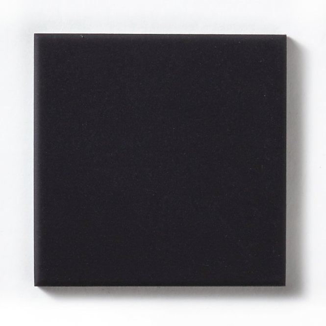Unglazed Black Quarry 9.6cm x 9.6cm Floor Tile