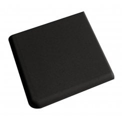 Unglazed Black Quarry Corner 9.6cm x 9.6cm Floor Tile