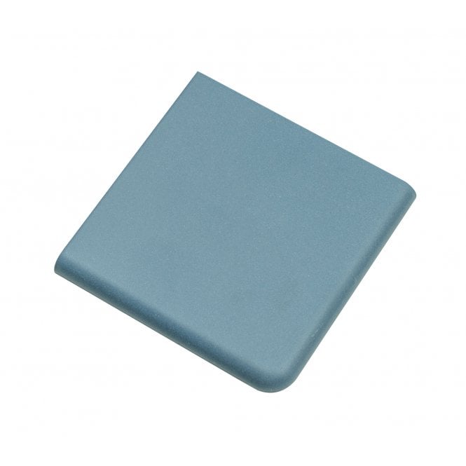 Unglazed Blue Quarry Corner 9.6cm x 9.6cm Floor Tile