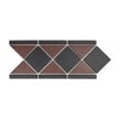 Unglazed Red and Black Quarry 19cm x 42.2cm Border Tile