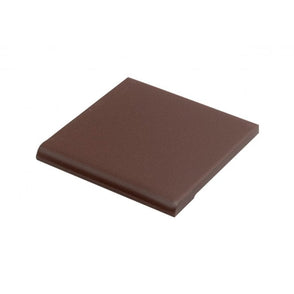 Unglazed Red Bull Nose Quarry 9.6cm x 9.6cm Floor Tile