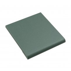 Unglazed Victorian Green Bull Nose Quarry 9.6cm x 9.6cm Floor Tile