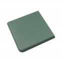 Unglazed Victorian Green Quarry Corner 9.6cm x 9.6cm Floor Tile