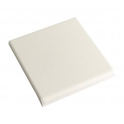 Unglazed White Bull Nose Quarry 9.6cm x 9.6cm Floor Tile