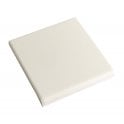 Unglazed White Bull Nose Quarry 9.6cm x 9.6cm Floor Tile