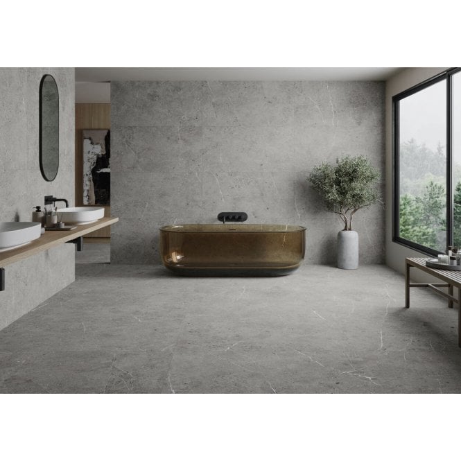 Made In Spain Unika Grey 90cm x 90cm x 2cm Outdoor Floor Tile 24 SqM Project Pack