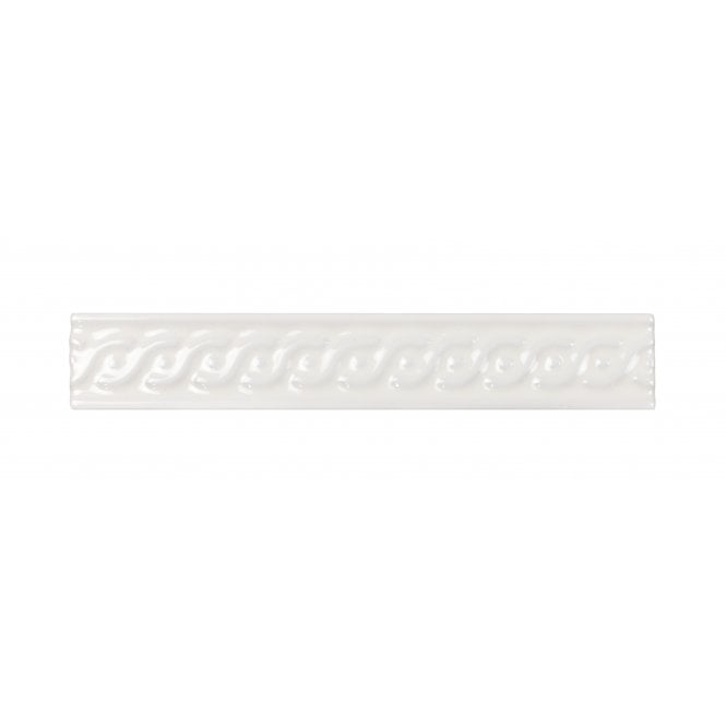 V&A Cream Serpentine Border 2.5cm X 15.2cm